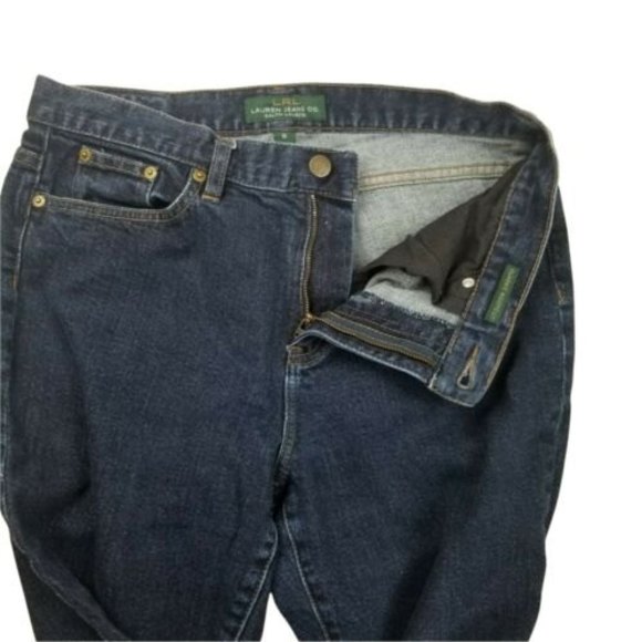 Polo Ralph Lauren Womens Sz 10 Boot Cut Jeans Blue Mid Rise Dark Wash W32 L29.5 - Picture 5 of 12